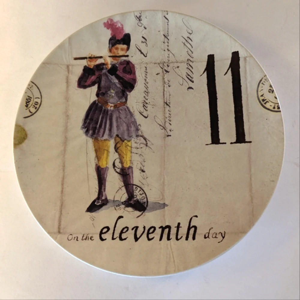 Williams-Sonoma, 11th day of Christmas replacement salad/ dessert plate